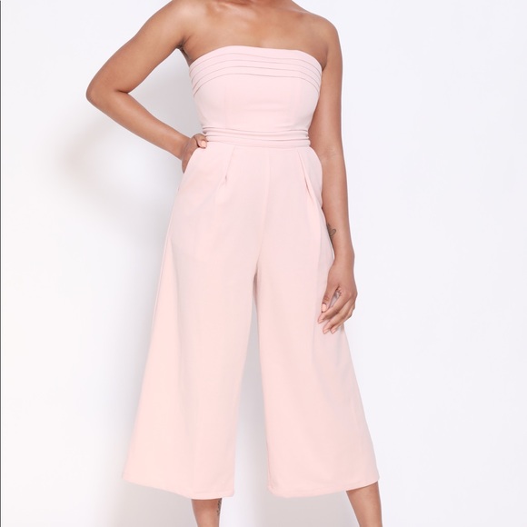 light pink jumpsuit